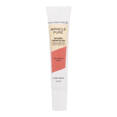 Max Factor Miracle Pure Infused Cream Blush Rdečilo za obraz za ženske 15 ml Odtenek 06 Soft Peach