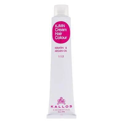 Kallos Cosmetics KJMN Cream Hair Colour Keratin & Argan Oil Barva za lase za ženske 100 ml Odtenek 4.7 Mocha