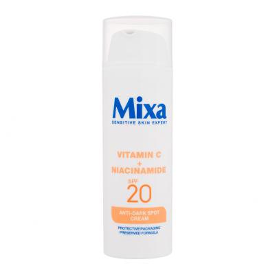 Mixa Vitamin C + Niacinamide Anti-Dark Spot Cream SPF20 Dnevna krema za obraz 50 ml