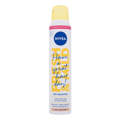 Nivea Fresh & Mild Light Hair Tones Dry Shampoo Suhi šampon za ženske 200 ml