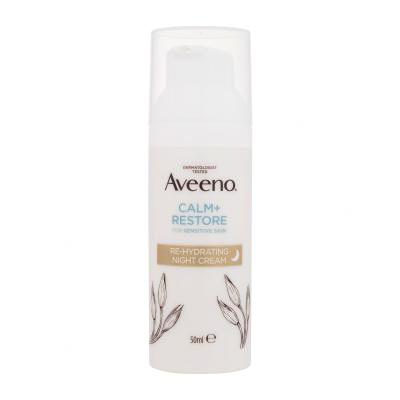 Aveeno Calm + Restore Re-Hydrating Night Cream Nočna krema za obraz 50 ml