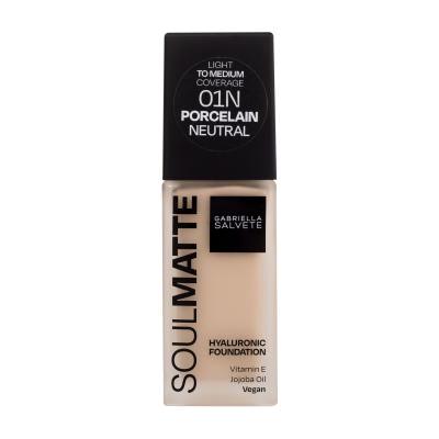 Gabriella Salvete Soulmatte Hyaluronic Foundation Puder za ženske 30 ml Odtenek 01N Porcelain Neutral
