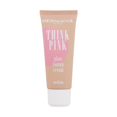 Dermacol Think Pink Glow Toning Cream BB krema za ženske 30 ml Odtenek 2 Medium