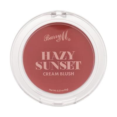 Barry M Hazy Sunset Cream Blush Rdečilo za obraz za ženske 6 g Odtenek Horizon Glow