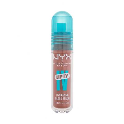 NYX Professional Makeup Lip I.V. Hydrating Gloss Stain Glos za ustnice za ženske 5 ml Odtenek 01 Caramel Drip