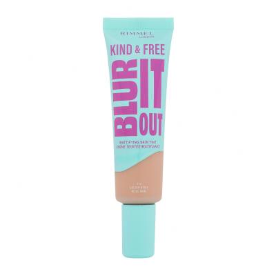 Rimmel London Kind & Free Blur It Out Mattifying Skin Tint Puder za ženske 30 ml Odtenek 210 Golden Beige
