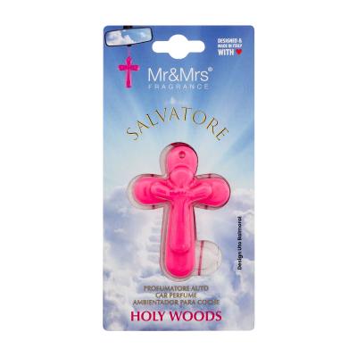 Mr&Mrs Fragrance Salvatore Holy Woods Fuchsia Osvežilci za vozilo 1 kos