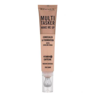 Rimmel London Multi Tasker Wake Me Up Concealer & Foundation Korektor za ženske 20 ml Odtenek 050 Sand