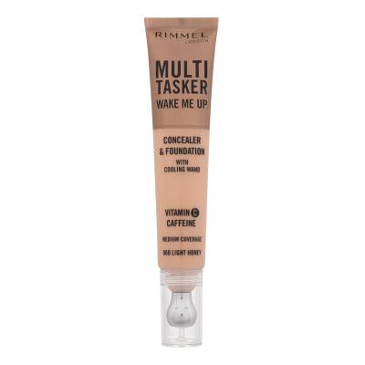 Rimmel London Multi Tasker Wake Me Up Concealer & Foundation Korektor za ženske 20 ml Odtenek 060 Light Honey