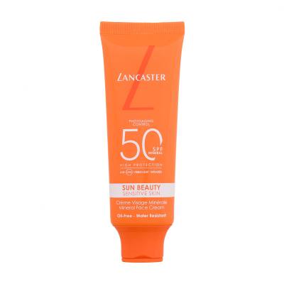Lancaster Sun Beauty Sensitive Skin Mineral Face Cream SPF50 Zaščita pred soncem za obraz 50 ml