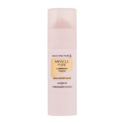 Max Factor Miracle Pure Luminous Touch Highlighter Balm Osvetljevalec za ženske 6 g Odtenek 15 Rose Gold