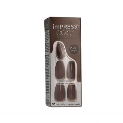 Kiss imPRESS Color Coffin Shape Umetni nohti za ženske 30 kos Odtenek 507 Dusk Till Dawn