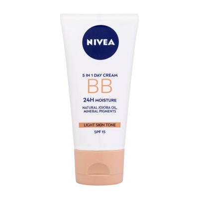 Nivea BB Cream 5in1 Day Cream SPF15 BB krema za ženske 50 ml Odtenek Light