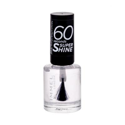 Rimmel London 60 Seconds Super Shine Lak za nohte za ženske 8 ml Odtenek 740 Clear