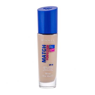 Rimmel London Match Perfection SPF20 Puder za ženske 30 ml Odtenek 100 Ivory