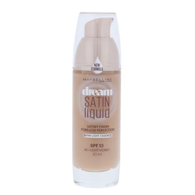 Maybelline Dream Satin Liquid SPF13 Puder za ženske 30 ml Odtenek 45 Light Honey