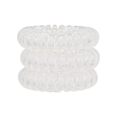 Invisibobble Power Hair Ring Elastika za lase za ženske 3 kos Odtenek Crystal Clear