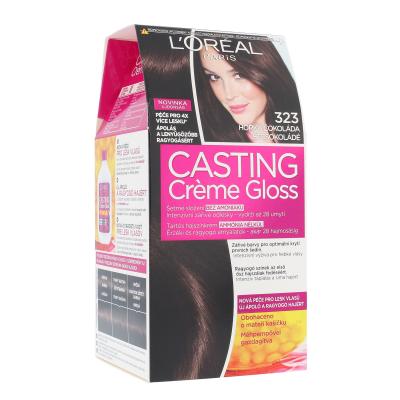 L'Oréal Paris Casting Creme Gloss Barva za lase za ženske 48 ml Odtenek 323 Darkest Chocolate