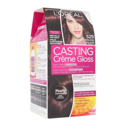 L'Oréal Paris Casting Creme Gloss Barva za lase za ženske 48 ml Odtenek 525 Cherry Chocolate