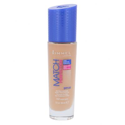 Rimmel London Match Perfection SPF20 Puder za ženske 30 ml Odtenek 102 Light Nude