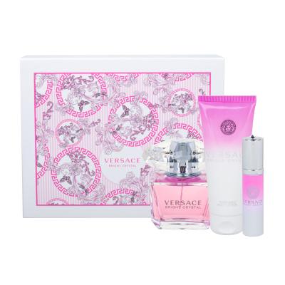 Versace Bright Crystal Darilni set toaletna voda 90 ml + losjon za telo 100 ml + toaletna voda 10 ml