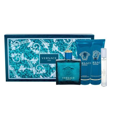 Versace Eros Darilni set toaletna voda 100 ml + balzam po britju 100 ml + gel za prhanje 100 ml + toaletna voda 10 ml