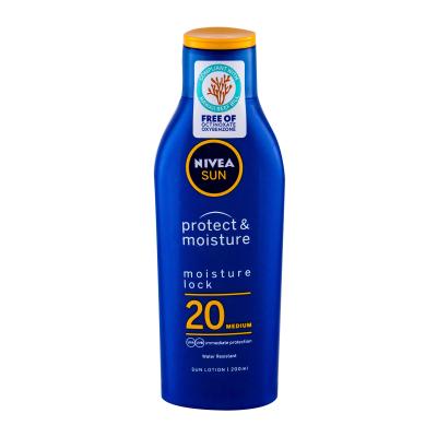 Nivea Sun Protect & Moisture SPF20 Zaščita pred soncem za telo 200 ml