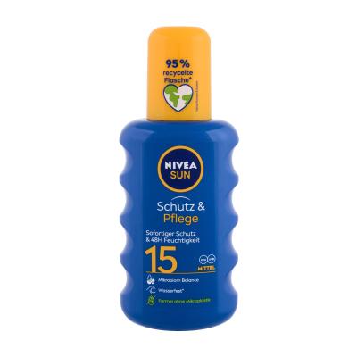 Nivea Sun Protect & Moisture SPF15 Zaščita pred soncem za telo 200 ml