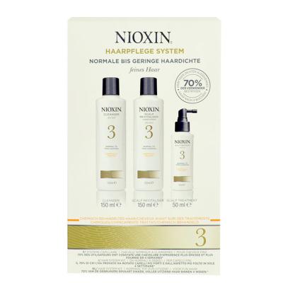 Nioxin System 3 Darilni set šampon 150 ml + balzam 150 ml + nega las 50 ml poškodovana škatla