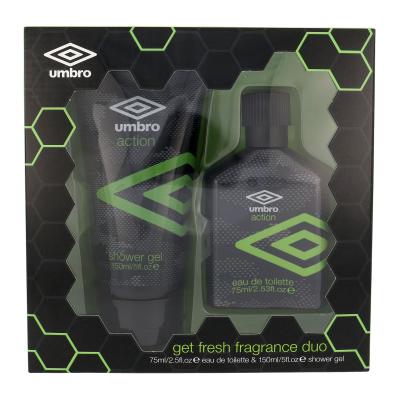 UMBRO Action Darilni set toaletna voda 75 ml + gel za prhanje 150 ml poškodovana škatla