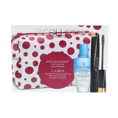 Collistar Art Design Darilni set maskara 11 ml + odstranjevalec ličil Gentle Two Phase 50 ml + kozmetična torbica