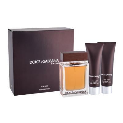Dolce&Gabbana The One Darilni set toaletna voda 100 ml + balzam po britju 50 ml + gel za prhanje 50 ml poškodovana škatla