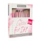 EcoTools Brush Glow For It! Čopič za ličenje za ženske čopič za korektor 1 ks + čopič za puder 1 ks + čopič za osvetljevalec 1 ks + čopič za obrvi 1 ks + čopič za ustnice 1 ks + ogledalo 1 ks