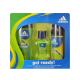 Adidas Get Ready! For Him Darilni set  toaletní voda 50ml + sprchový gel 250 ml + deodorant 150 ml poškodovana škatla