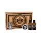 DEAR BARBER Beard Oil Darilni set  olje za brado 30 ml + vosek za brke Moustache Wax 25 ml + toaletna voda With Confidence 30 ml