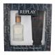 Replay Jeans Original! For Him Darilni set  toaletní voda 30 ml + sprchový gel 100 ml poškodovana škatla