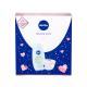 Nivea Clay Fresh Darilni set  gel za prhanje 250 ml + sufle za telo Cherry Blossom 200 ml
