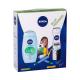 Nivea Clay Fresh Darilni set  gel za prhanje 250 ml + čistilna krema 3v1 Urban Skin Detox Clay Wash 150 ml + antiperspirant sprej Black & White Invisible Fresh 150 ml poškodovana škatla