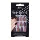 Ardell Nail Addict Premium Set umetnih nohtov z dodatki za ženske odtenek Red Cateye umetni nohti 24 kos + lepilo za umetne nohte 2 g + pilica za nohte 1 kos + potisnik za obnohtno kožico 1 kos