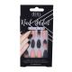 Ardell Nail Addict Premium Set umetnih nohtov z dodatki za ženske odtenek Black Stud & Pink Ombre umetni nohti 24 kos + lepilo za umetne nohte 2 g + pilica za nohte 1 kos + potisnik za obnohtno kožico 1 kos