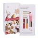 Clarins Joli Rouge Moisturizing Kit Darilni set  šminka 1,5 g + sijaj za ustnice Natural Lip 01 Rose 5 ml + olje za ustnice 01 Honey 2,8 ml + sijaj za ustnice Water Lip Stain 03 Red Water 2,8 ml