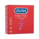 Durex Feel Thin Classic Tanki kondomi s silikonskim lubrikantnim gelom za moške kondom 3 kos