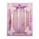 I Heart Revolution Butterfly Brush Set Čopič za ličenje za ženske čopič za pudrasta ličila 1 kos + čopič za konturing 1 kos + čopič za rdečilo 1 kos + čopič za senčila 1 kos