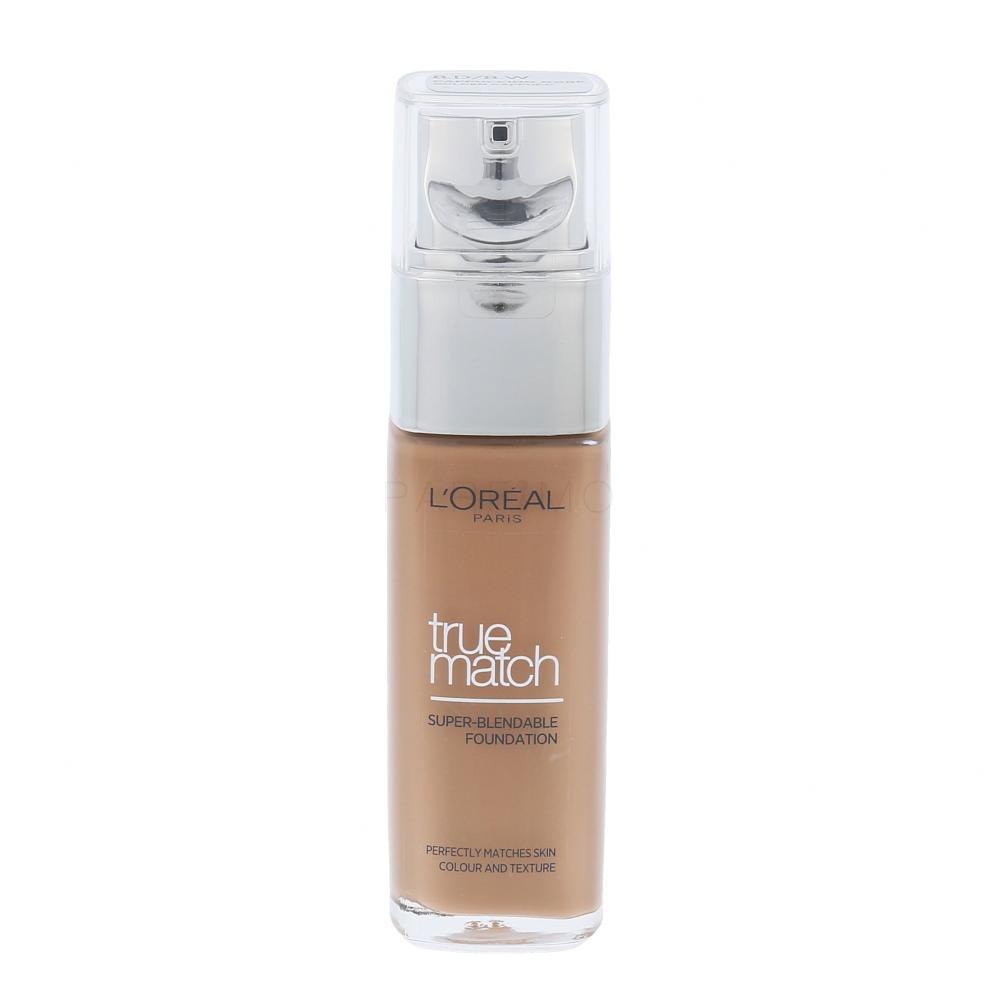 L'Oréal Paris True Match Super-Blendable Foundation Puder za ženske 30 ml Odtenek D8-W8 Golden Cappucc