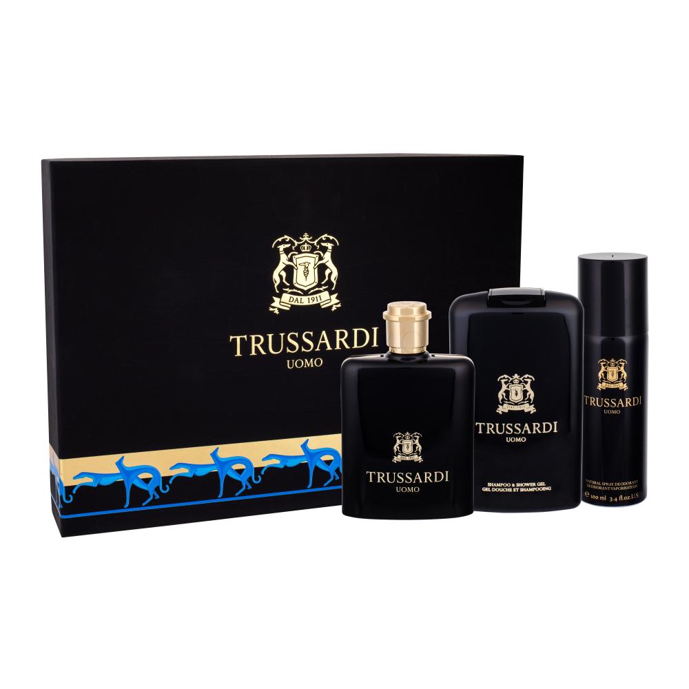 Trussardi Uomo 2011 Darilni set toaletna voda 100 ml + deodorant 100 ml + gel za prhanje 200 ml