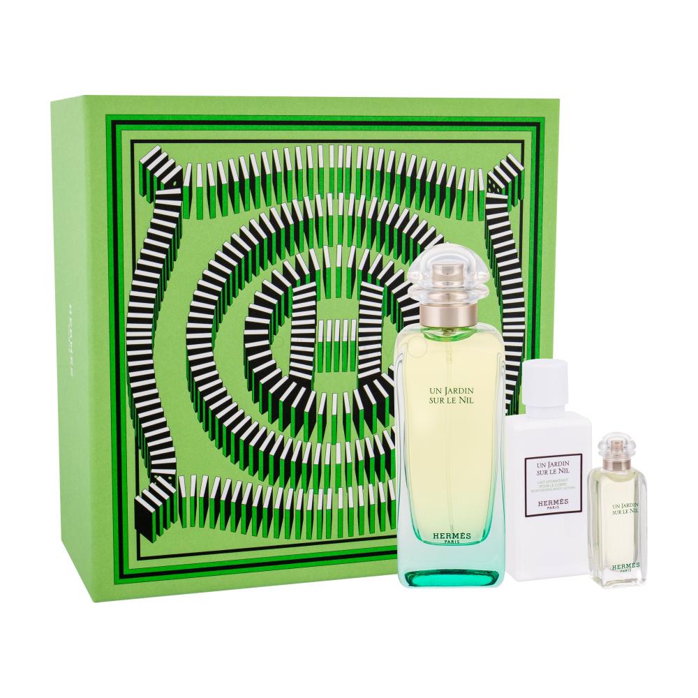 Hermes Un Jardin Sur Le Nil Darilni set toaletna voda 100 ml + losjon za telo 40 ml + toaletna voda 7,5 ml