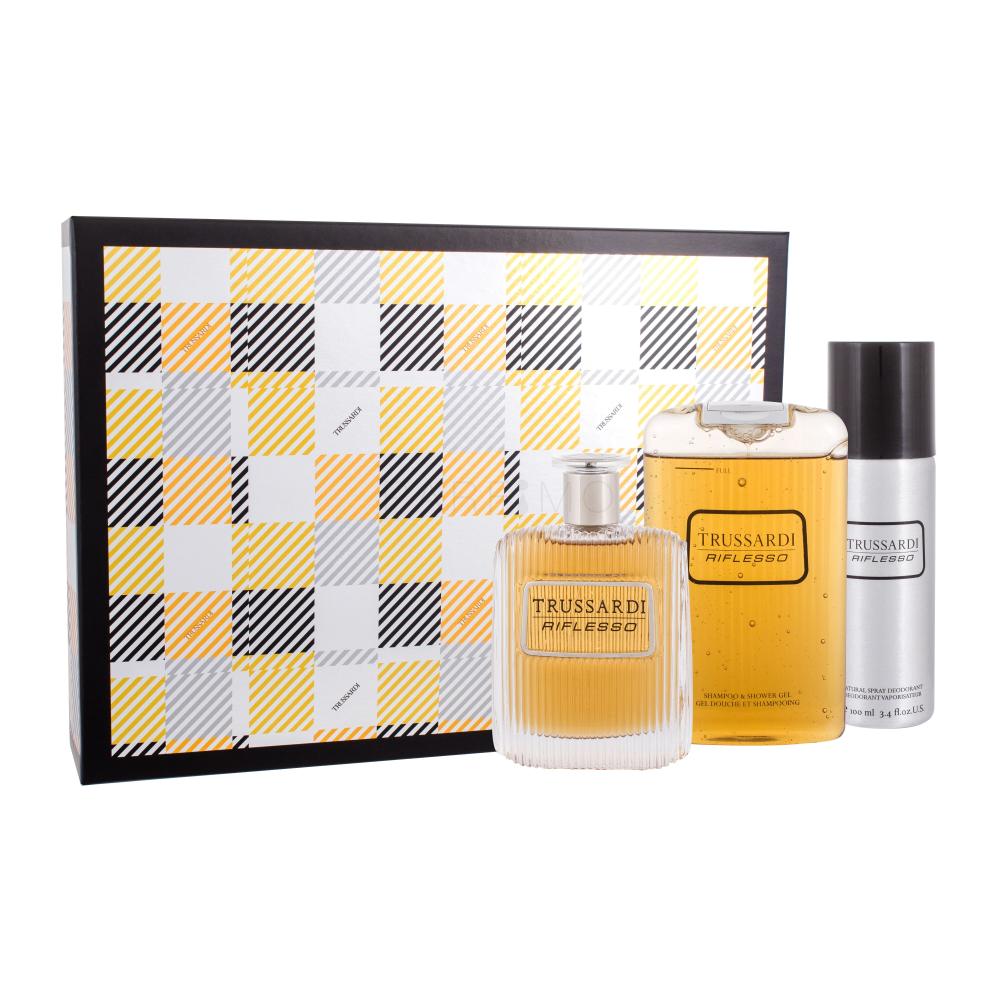 Trussardi Riflesso Darilni set toaletna voda 100 ml + gel za prhanje 200 ml + deodorant 100 ml