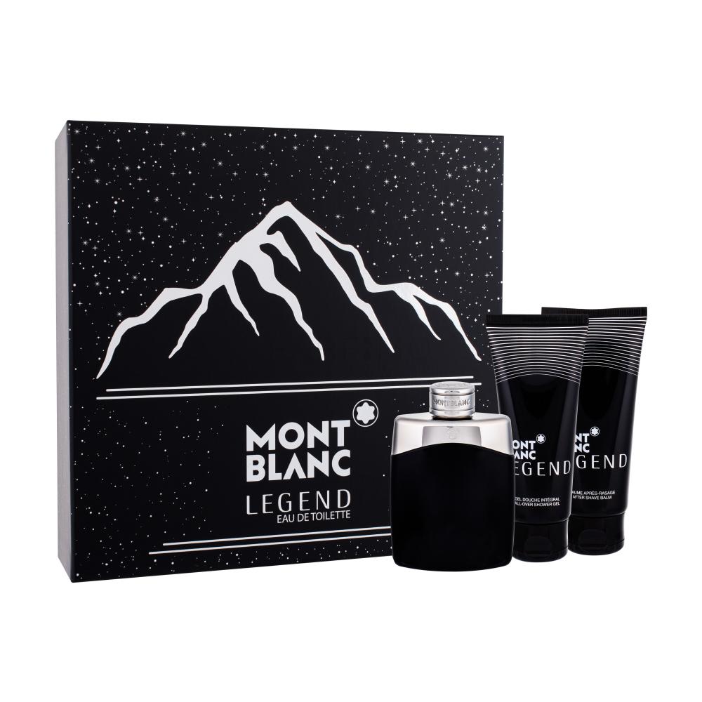 Montblanc Legend Darilni set toaletna voda 100 ml + balzam po britju 100 ml + gel za prhanje 100 ml