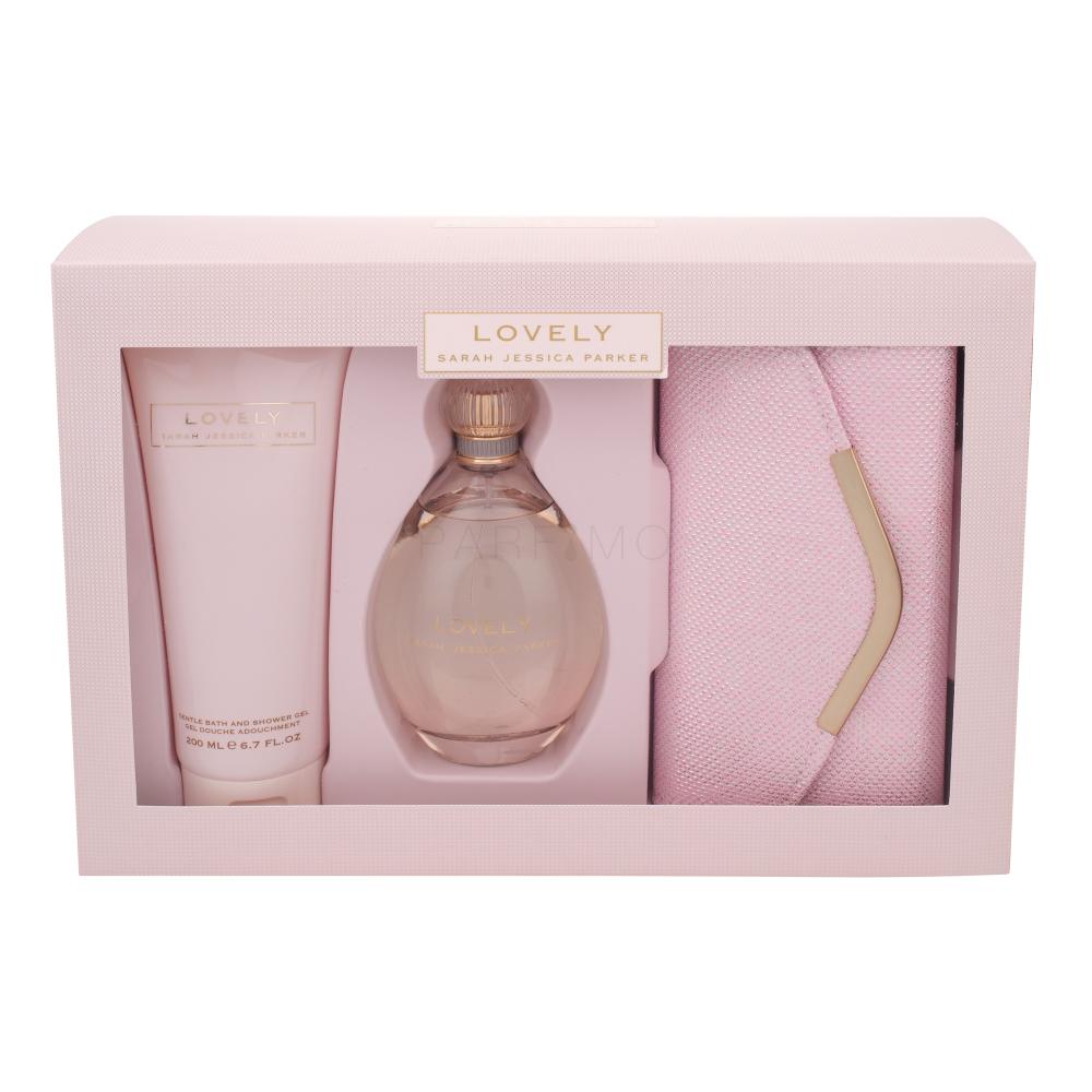 Sarah Jessica Parker Lovely Darilni set parfumska voda 200 ml + gel za prhanje 200 ml + torbica