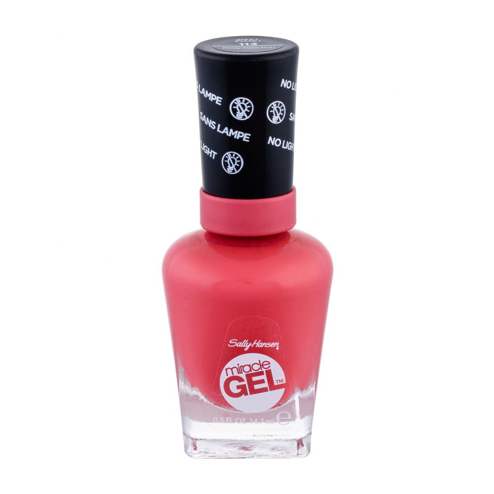 Sally Hansen Miracle Gel Lak za nohte za ženske 14,7 ml Odtenek 113 Rosy Reaction
